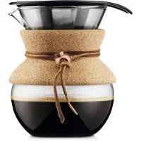 Bodum Pour Over, Manuell kaffebryggare, Transparent, Glas, 92,5 mm, 103,7 mm, 96,2 mm