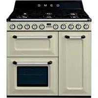 Smeg Tr93 90 Cm Gasspis Med Ugn 6 Brännare