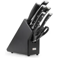 Wüsthof Classic Ikon Knivblock 7 Delar - Knivlister & Knivblock Ask Svart