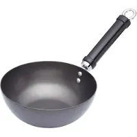 Kitchencraft World Of Flavours Wokpanna 20 Cm - Wokpannor Kolstål Svart