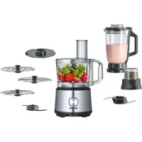 Severin KM 3892 - Matberedare - 1200 W - borstat stål/svart