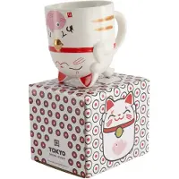 Tokyo Design Studio Kawaii Lucky Cat Mug 350ml Pink
