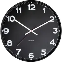 Karlsson KA5847BK New Classic Medium Svart väggklocka 40,6 cm