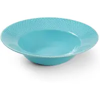 Lyngby Porcelæn Rhombe Color Soup Plate-24.5 Cm Djup Tallrik I Glas