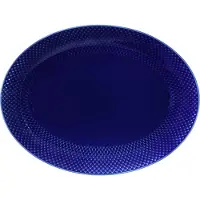 Lyngby Porcelæn Rhombe Color Oval Serving 35x26.5 Cm Tallrik