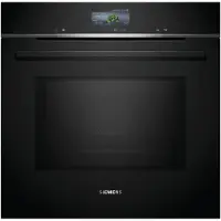 Siemens iQ700 HM736G1B1 - Kombinationsugn - inbyggd - Wi-Fi - fördjupning - bredd: 56 cm - djup: 55 cm - höjd: 58.5 cm - med självrengöring - svart