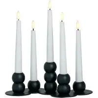 Fyrklövern Watt & Veke LYKKE ljusstake 28 cm, Black