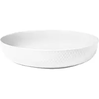 Lyngby Porcelæn Rhombe White 28.5 Cm Skålset
