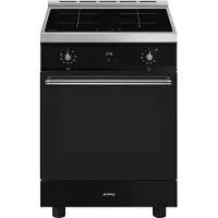 Smeg C6ipblt2 Induction 60 Cm Glaskeramikhäll Med Ugn 4 Brännare