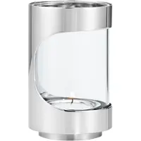 Georg Jensen Chrome Contours värmeljuslykta 12cm 10020460