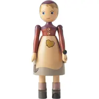 Kay bojesen Trä figur - 14,5 cm - Liten Flicka med brätte - - One Size - Dekoration