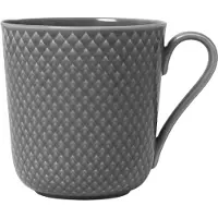 Lyngby Porcelæn Rhombe Earth Mug With Handle-39 Cl-slate Mugg