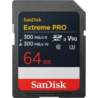SanDisk Extreme Pro - Flash-minneskort - 64 GB - Video Class V90 / UHS-II U3 / Class10 - SDXC UHS-II