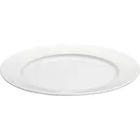 Pillivuyt Plissé tallrik flat 20 cm Vit