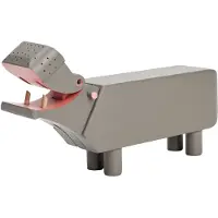 Kay Bojesen Denmark Träfigur - Flodhäst - 19 cm - Grå - - One Size - Dekoration