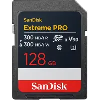 SanDisk Extreme Pro - Flash-minneskort - 128 GB - Video Class V90 / UHS-II U3 / Class10 - SDXC UHS-II