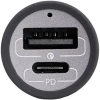 Akyga AK-CH-26 USB-laddare 100 W 1x USB-C, 1x USB-A QC 3.0, Power Delivery 3.0 Grå Personbil, Lastbil GaN, Snabbladdare