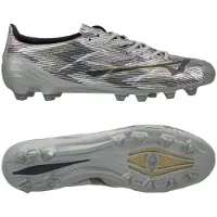 Mizuno Alpha Ii Elite Fg Platinum Silver - Silver/guld - Gräs (Fg), storlek 38½