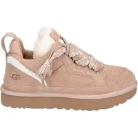 Ugg för kvinnor. 1144032 Lowmel sand Sneakers i läder (36), Hud, Beige, Karta, 1 till 3 cm, Nyckelband, Casual