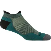 Darn Tough Men's Run No Show Tab Ultra-Lightweight with Cushion Teal