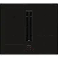 Siemens iQ300 ED611BS16E - Induktionshäll - 4 kokplattor - Fördjupning - bredd: 56 cm - djup: 49 cm - Klass B - ramlös - svart med nedåtriktad avgas (extraktion och återcirkulering)