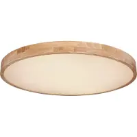 Globo Lighting LED taklampa Rainer, dimbar, Mörkt trä, Vardagsrum / matsal, Metall, LED-taklampa