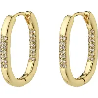 Pilgrim Star Recycled Hoops Gold-plated