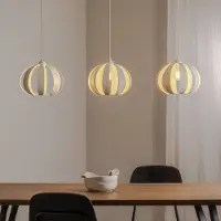 Helam Hänglampa Newton , dimbar, Creme / bärnsten, Vardagsrum / matsal, Metall, Pendellampa