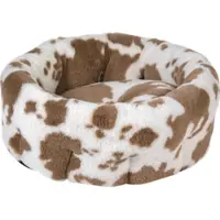 Animal Boulevard Cow Plush hög korg vit/mocka