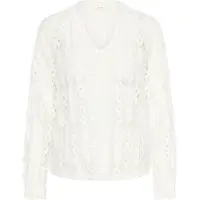 Cream Blus 'Tully' vit