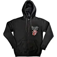 Ginza.se The Rolling Stones: Unisex Zipped Hoodie/Hackney Diamonds Tracklist (Black) (Back Print) (X-Large)