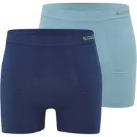 Sloggi Boxershorts 'GO' ljusblå / mörkblå