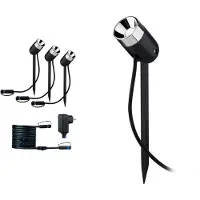 Paulmann Spotlights , Pike, dimbara, Svart, Plast, Modern