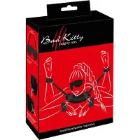 Bad Kitty - nack-, handleds- och fotledsmanschetter (svart)