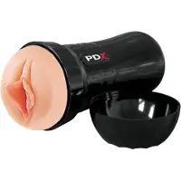 PDX - Wet Pussies Super Luscious Lips - realistisk konstgjord vagina (hudfärgad)