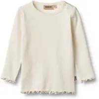 Wheat Tröja - Rib - Ida - Ivory - - 1 år (80) - Tröja