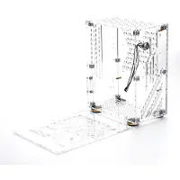 3d printing machine Portabelt litet datorfodral Plexiglasskal Kompakt PC-fodral Desktop PC-fodral Mini-ITX Moderkort transparent