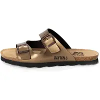 Bayton Pantolette 'Astrakan' brons