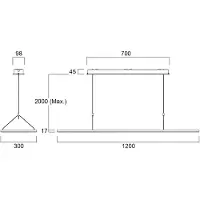 Sylvania Pendellampa Areum, dimbar, Vitt / opal, Arbetsrum / kontor, Metall