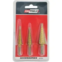 AWTOOLS Etappborr AW40997; HSS; 3-20 mm; 3 st.