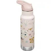 Klean Kanteen Kids' Classic Insulated Water Bottle with Flip Seal Sport Cap and Straw Owlet