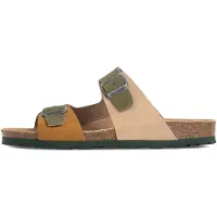 Bayton Pantolette 'Ilithyie 2' beige / brun / khaki