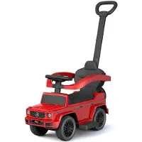 Baby Mix Mercedes Benz G-Class - körbar med handtag | röd