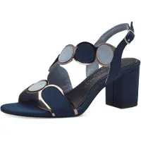 Marco Tozzi Remsandal marinblå / opal / silver