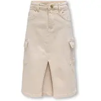 Kids Only Denimkjol - Kogemily Cargo - Ecru - - 12 år (152) - Kjol