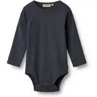 Wheat Body l/ä - Rib - Spencer - Marinblå - - 62 - Body L/Ä