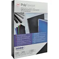 GBC PolyOpaque - A4 (210 x 297 mm) - 300 mikron - vit - 100 stk bindningsskydd - för IBICO CombBind ibiMaster 250e
