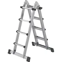 MUNK Günzburger Steigtechnik 32122 Aluminium Teleskopstege Arbetshöjd (max.): 5.3 m