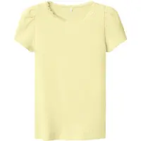 Name it T-shirt - Rib - Noos - NmfKab - Pastel Yellow - - 1 år (80) - T-shirt