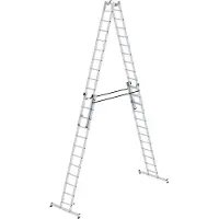 Günzburger Steigtechnik 33048 Aluminium Klappstege med trappsteg Arbetshöjd (max.): 7 m